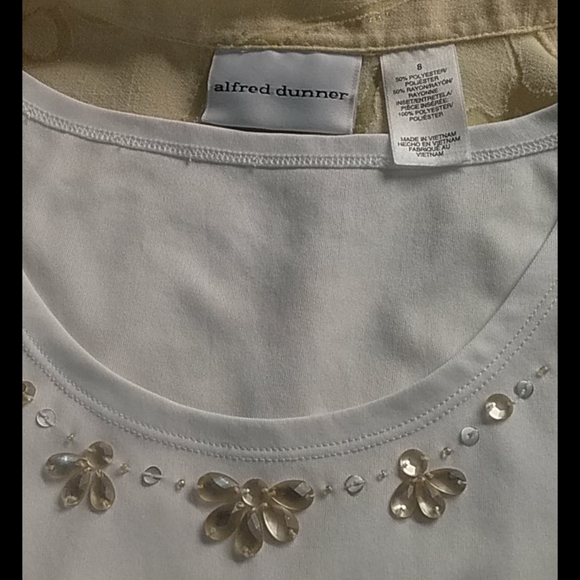 Alfred Dunner blouse with attached shell size S - Picture 3 of 4